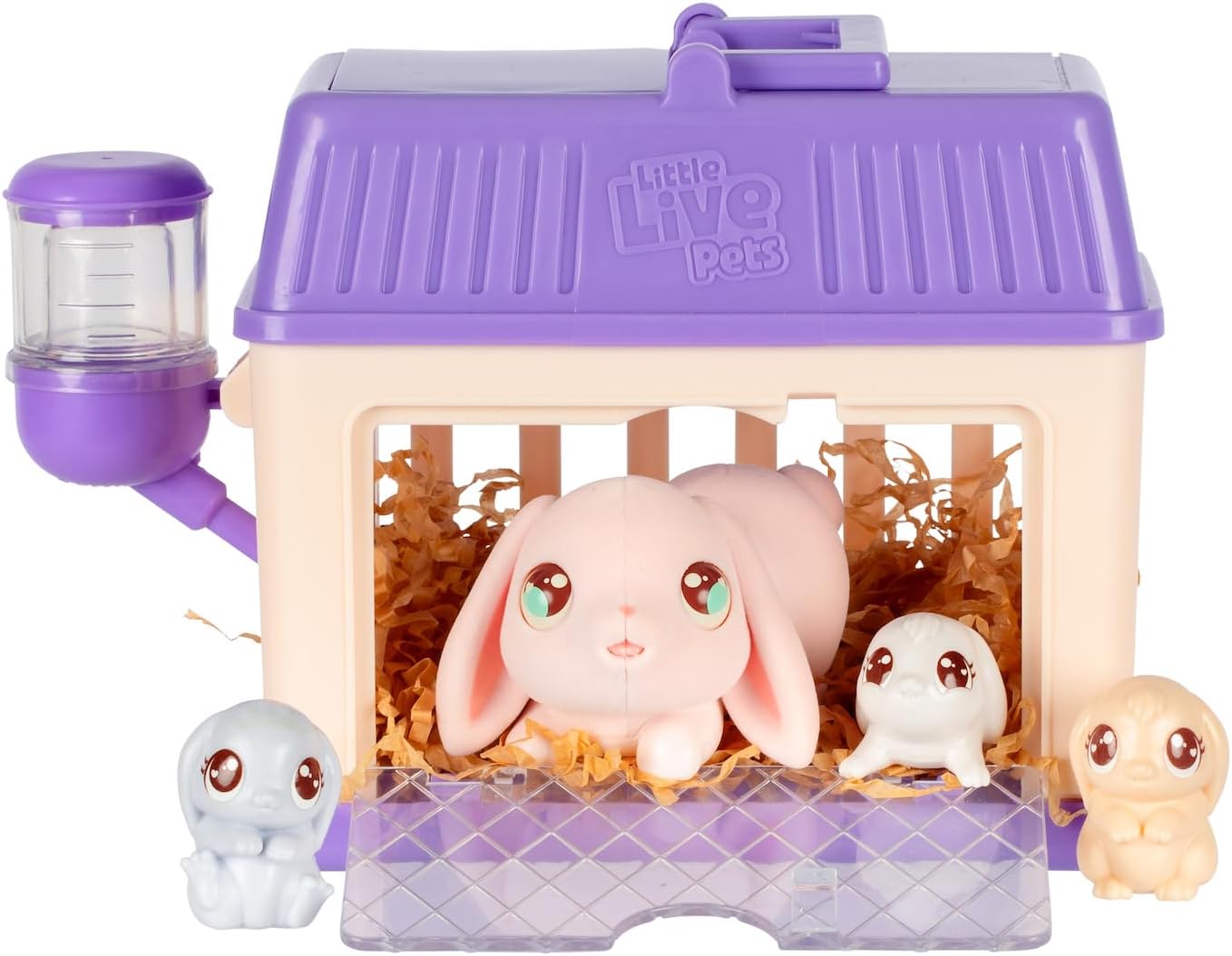 Little Live Pets Mama Surprise Rabbit Hutch with 3 Babies
