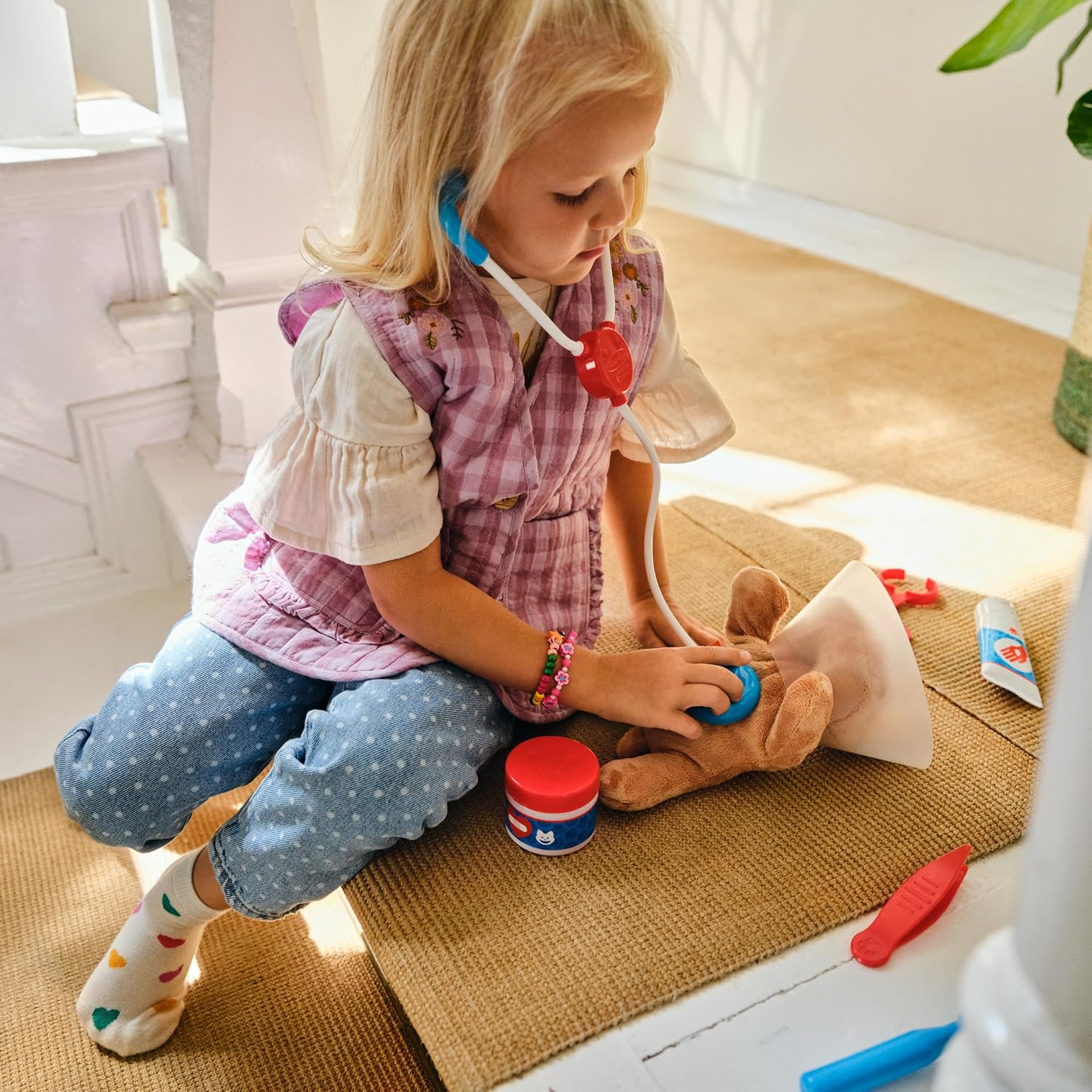 Melissa & Doug Deluxe Pet Vet Play Set - Hình 2