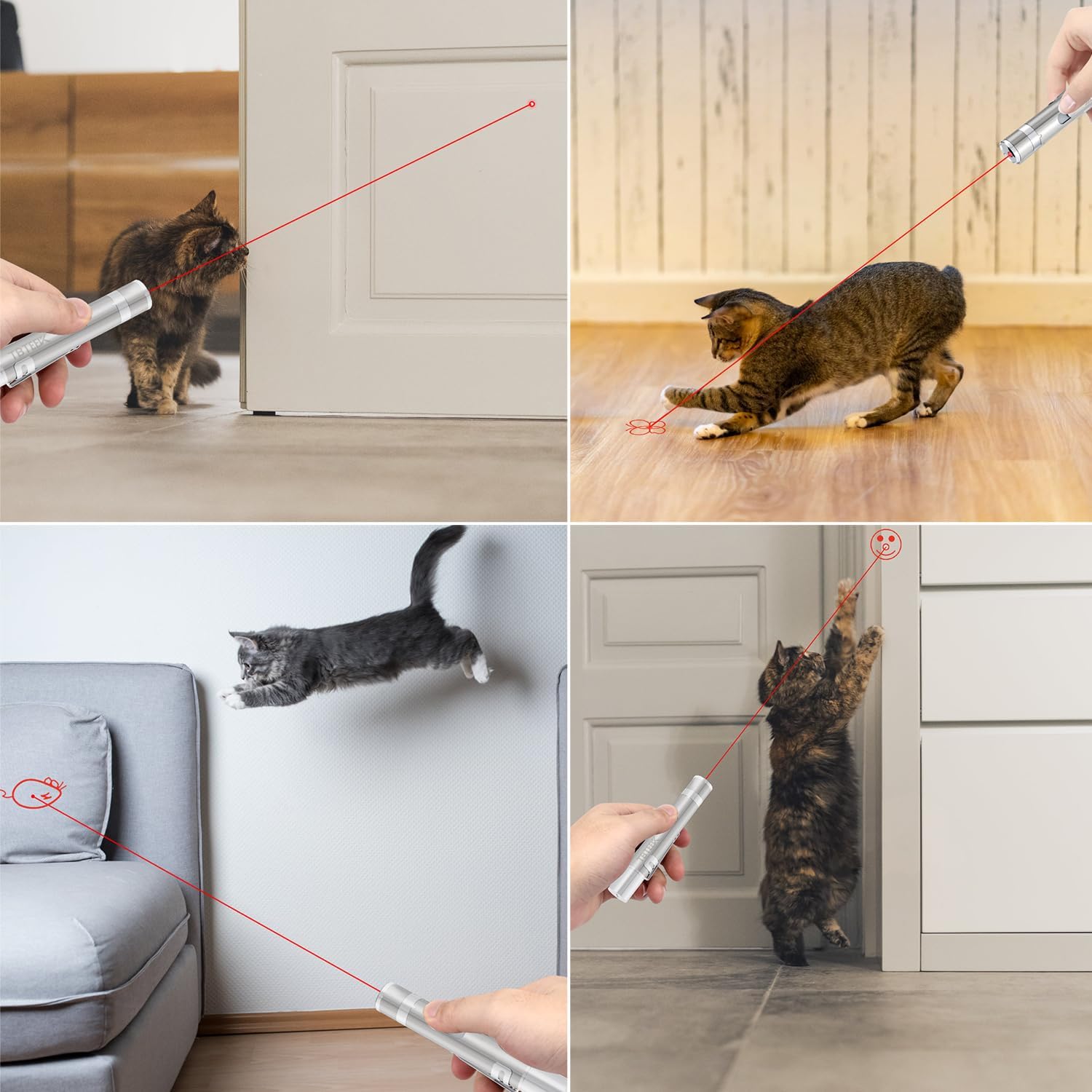 TBTEEK Silver Cat Laser Pointer - Hình 2