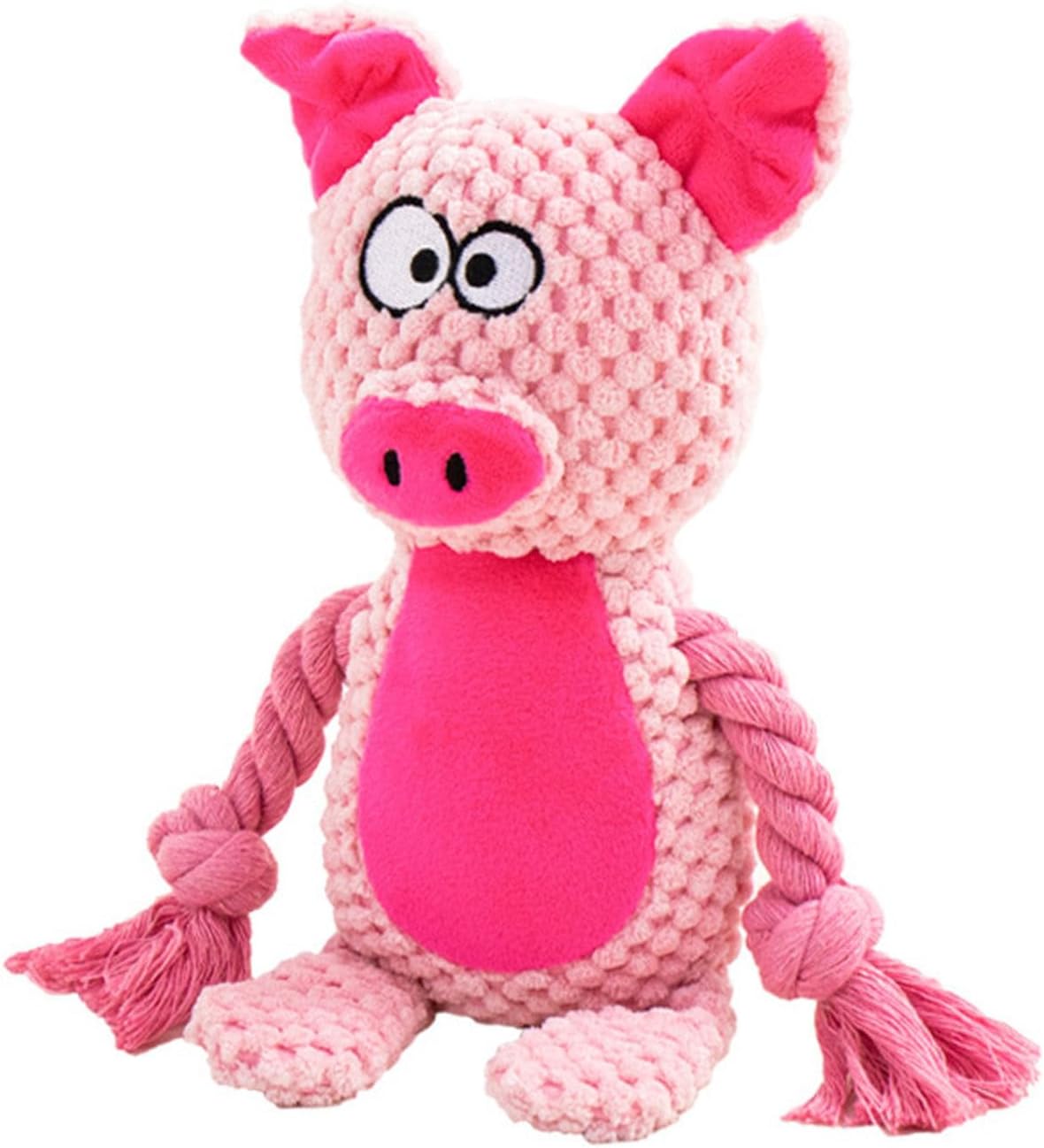 Durable Pink Pig Dog Chew Toy